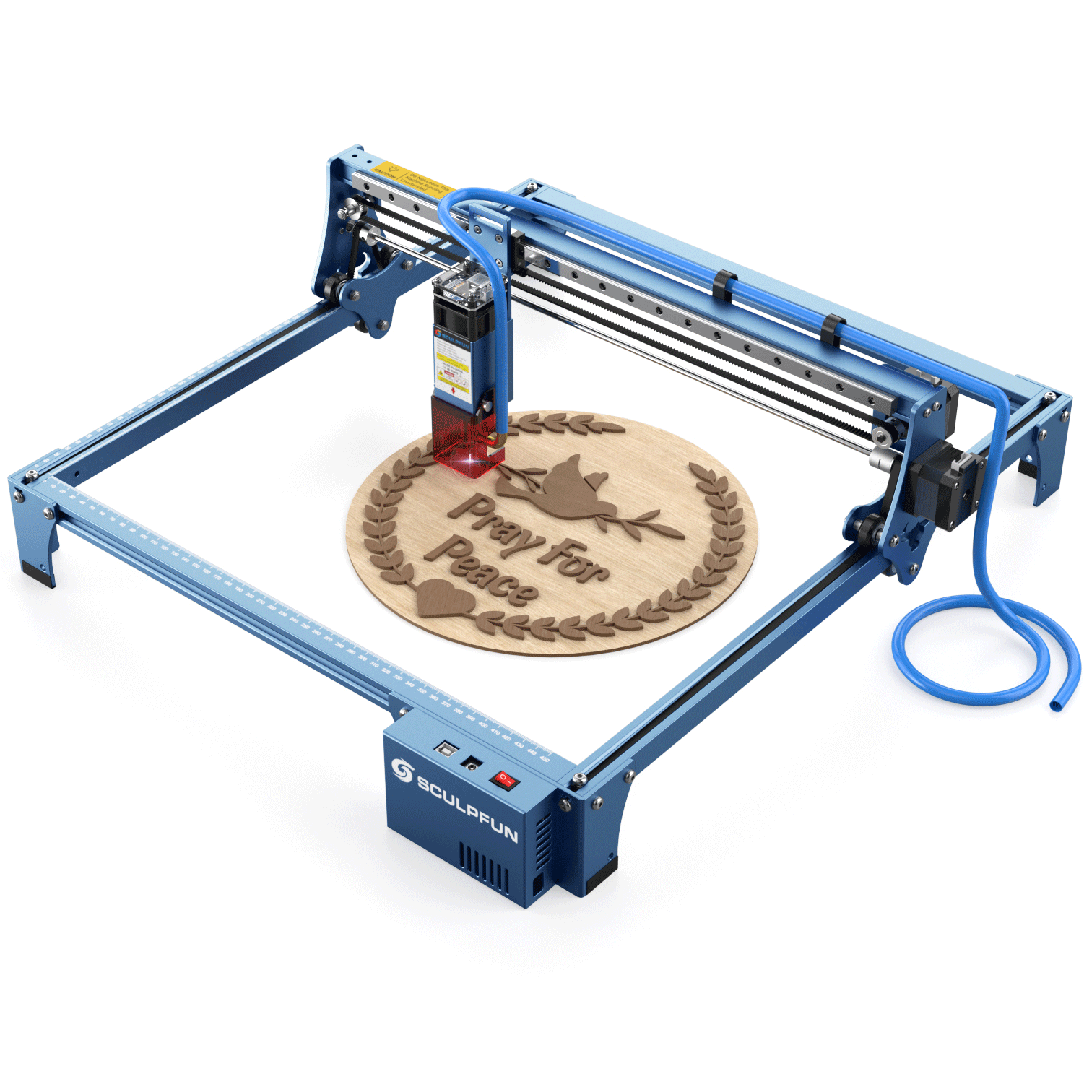 20W Laser Engraver Air Assist System 130W Higher Accuracy DIY Engraving  Machine
