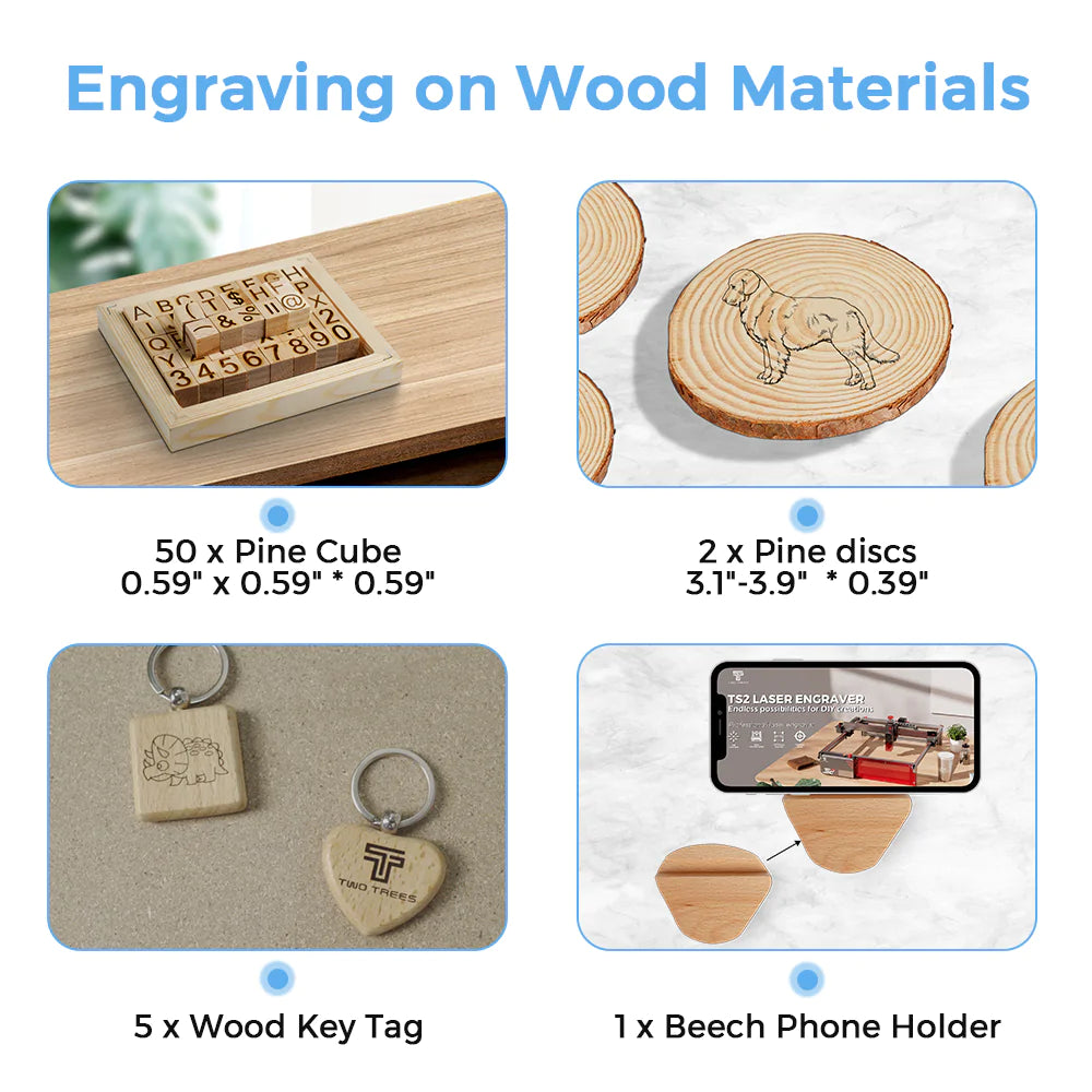 75 Pieces Engraving Material Pack