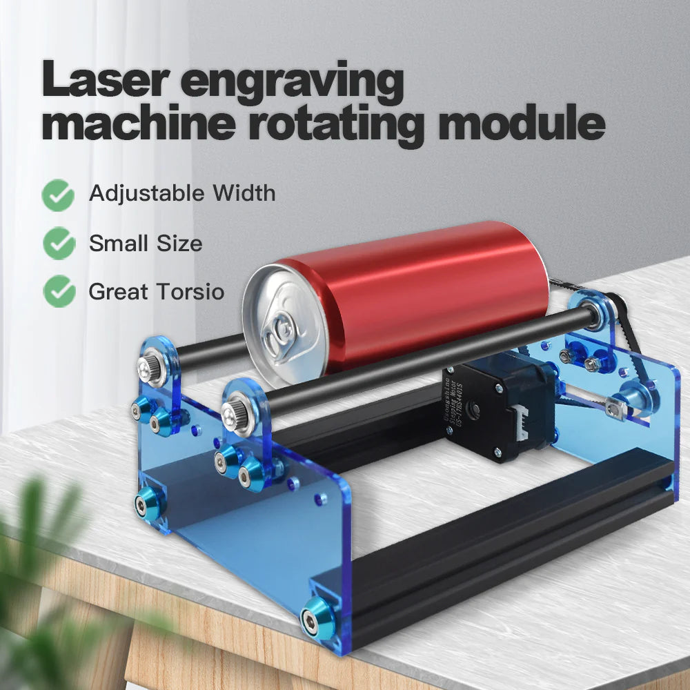 ATOMSTACK R3 laser Engraver rotary Roller for Cylindrical Objects Cans DIY  Laser Marking 